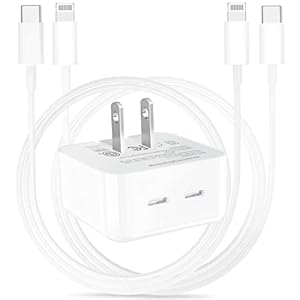 [Apple MFi Certified] iPhone Fast Charger, Stuffcool 35W Dual USB-C GaN Power ​​​​​​PPS Charger with 2 Pack 6FT Type C…