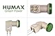 HUMAX Green Power Quad-LNB, 4 Teilnehmer, Satelliten universal LNB, Stromsparend, 4-Fach, LTE-Filter, Wetterschutzgehäuse, vergoldete F-Buchsen, für digitales Fernsehen in HD, Full HD und 4K UHD