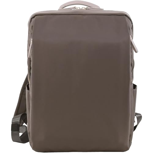 [目々澤鞄] ビジネスリュック レディース pc 収納 通勤 軽量 パソコン リュック きれいめ 軽い 通勤用 シンプル ナイロン a4 仕事 13インチ ブランド 大人 29004 グレー(12)