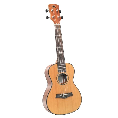 23 インチ マット ウクレレ レッド パイン無垢材トップ マホガニー バックとサイド ウクレレ 4 弦小型ギター ウクレレスターター キット