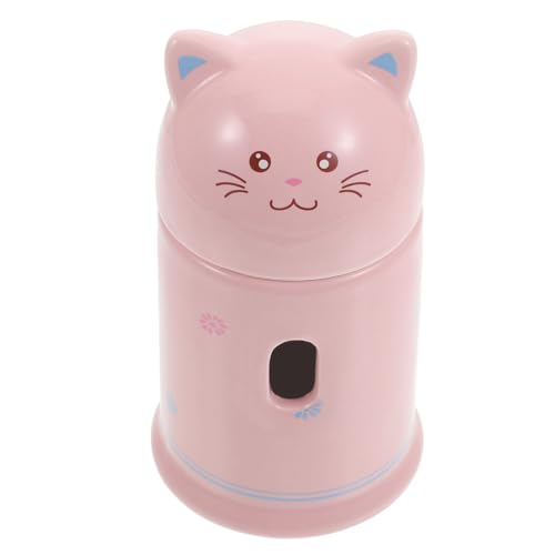 LIOOBO 製ハムスター用飲み水ボトルホルダー 自動給水器スタンド ヘッジホッグやウサギにも対応 軽量で使いやすい 美しい猫デザインでおしゃれなペット用品