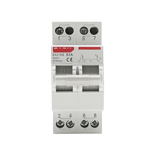 Interrupteur d'isolation de qualité supérieure MTS 2P 63A double puissance rail DIN