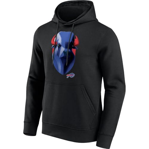 Sudadera Buffalo Bills con capucha de forro polar suave e ilustración de NFL