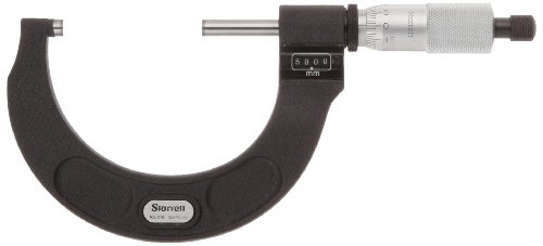 Starrett 216 Digital-Messschraube mxrl-200, Ratsche Stop, Kontermutter, Hartmetall Faces, 175–200 mm Range, 0.01 mm Graduation, -0.005 mm Genauigkeit