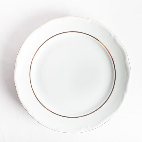 FranquiHOgar Service de table en porcelaine Rhein 18 assiettes avec bords dorés - pour 6 personnes - Élégance qualité CRC – vue 6