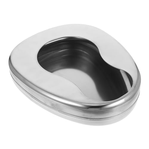 FIXOSHEE Orinal Para Pacientes Postrados Cama De Acero Inoxidable Resistente, Portátil Sin Tapa, Diseño Ergonómico Para Uso Nocturno Hospitales y Cuidado De Ancianos