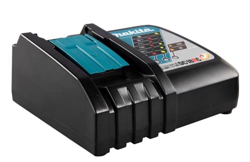 Makita DC18RC / DC18RA Schnellladegerät, für Li-Ion 7,2 V - 18 V Akkus, Schwarz