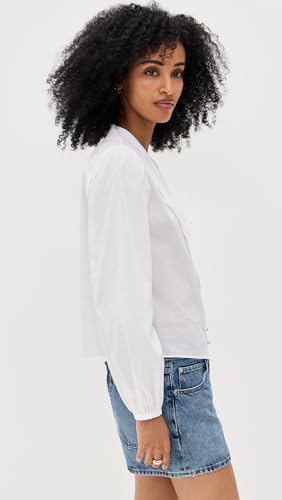 FRAME Women's The Eyelet Sailor Blouse4