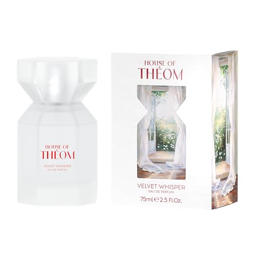 Lista de Caracteristicas de Un Perfume de esta semana. 50 HOUSE OF THEOM, Eau de Parfum Velvet Whisper, Perfume de Lujo Unisex, Fragancia Floral Frutal, Fresca y Cítrica, 75ML