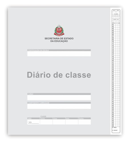 Kit 10 Diário De Classe Escolar Caderneta Bimestral São Paulo