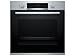 Produktbild Bosch HRA534BS0 Serie 4 Einbau-Backofen mit Dampfunterstützung, 60 x 60 cm, EcoClean Direct Reinigungshilfe, 3D Heißluft Backen auf 3 Ebenen, Dampfunterstützung, Silber