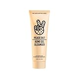 PEACE OUT Acne Gel Cleanser, Acne Face Wash with 2% Salicylic Acid for Breakouts, Pimples & Blackheads, Daily Cleanser to Unclog Pores, Supports Skin Barrier, with Ceramides, 4 fl oz