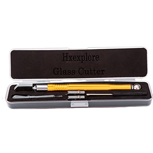 Glass Cutter 2Mm-20Mm Tool Set,Upgraded Glass Cutting Tool,Glass Cutting Set With 3 Carbide Cutting Head,1 Screwdriver And 1 Oil Dropper. #TOP2