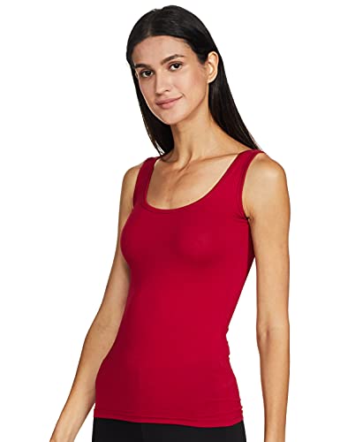 Image of Longies Women's Sleeveless Camisole (LWSLTPO2V001 Skin & Maroon05 XL)