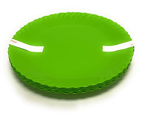 Mintra Home Curly Collection (11.75in Large Plate 6pk, Green)