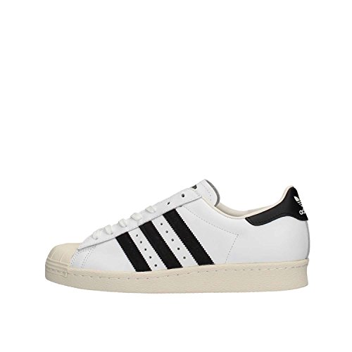 adidas Superstar 80s, Chaussures de Gymnastique Mixte Adulte, Blanc (White/black/chalk), 38 EU