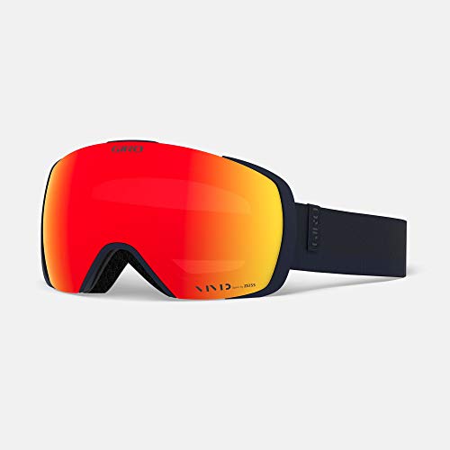 Image of Giro Contact Ski Goggles - Snowboard Goggles for Men & Women - Midnight Loop Strap with Vivid Ember /Vivid Infrared Lenses