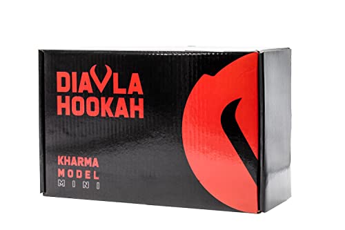 Shisha, Diavla Hookah, Cahimba, Narghile, Huka aus Harz und Polyacetal, Minigröße, Glasfuß nicht enthalten, Harzschlauch… – Bild 4