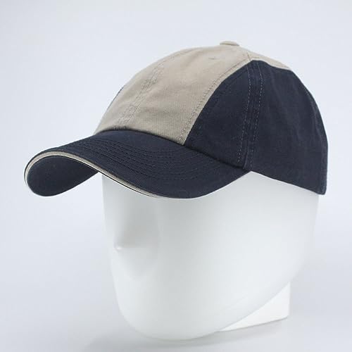 Image of Classic Washed Cotton Baseball Cap - Vintage Adjustable Dad Hat, Curved Bill for Men Women, Outdoor Everyday Wear