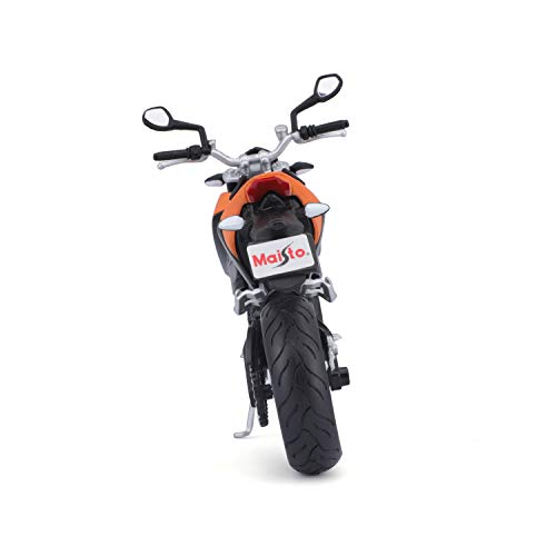 KTM 690 Duke Orange y Negro 1/12 Modelo Motocicleta Diecast miniatura 3