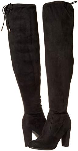 Journee Collection Women's Knee Boots, Black, 8 | Image 6