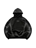 SOLY HUX Men's Y2k Hoodies Streetwear Graphic Hooded Sweatshirt Pullovers