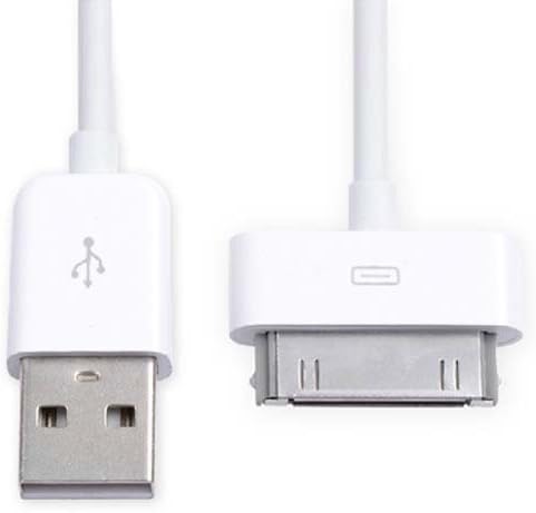 TRIXES 2M Long White USB Data Sync Charger Charging Cable For iPad 1, 2 and 3