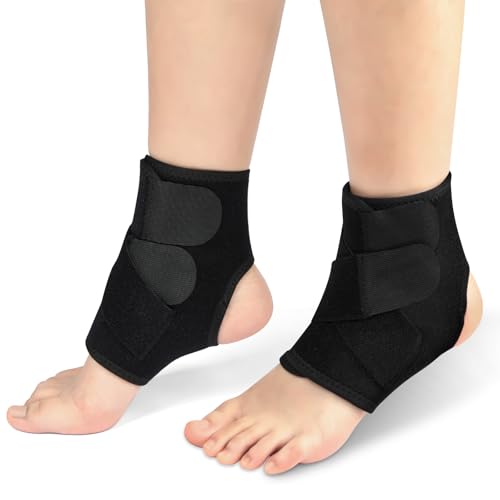 Fefod Dispositivos Ortopédicos de Soporte para el Tobillo, 1 Par Tobillera con Ajustable Hook and Loop para Hombre y Mujer, Estabilizadora de Tobillo para Fútbol Baloncesto Ciclismo Correr Tobilleras