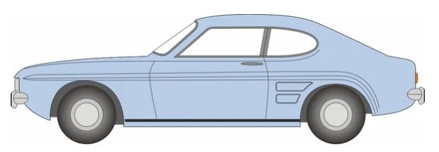 Oxford Diecast, Car, Blue, 1:76 Scale Model, Ford Capri Mk1 Light Blue/Nevilles Car (Auf W), 76CP005, Adult Collectible