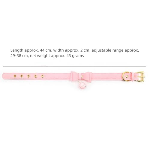 Soft Leather Pin Buckle Collar in Bell Bow Style-USRB1162