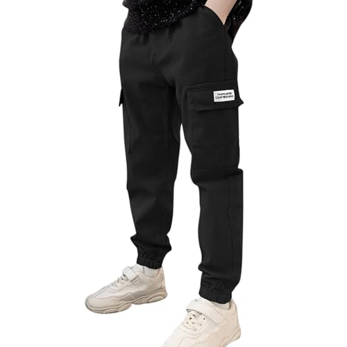 Boys Active Cargo Pants Casual Loose Sweatpants for Sports Outdoor Summer Wear Comfortable Trousers Fashionable3