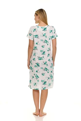 Image of Womens Nightgowns Sleepwear Soft Pajama Dress Nightshirts