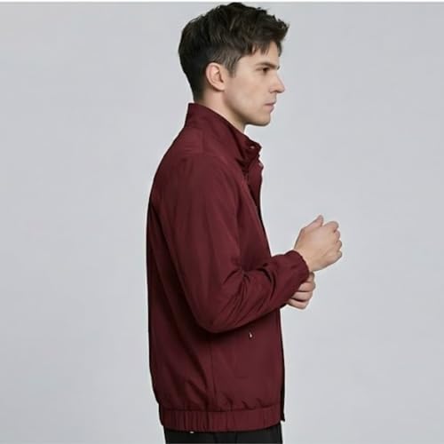 Image of MIA FASHION Men's Stylish Winter Jacket, Full Sleeve, Regular Fit | Stand Collar, Windcheater & Zipper Closure jacket