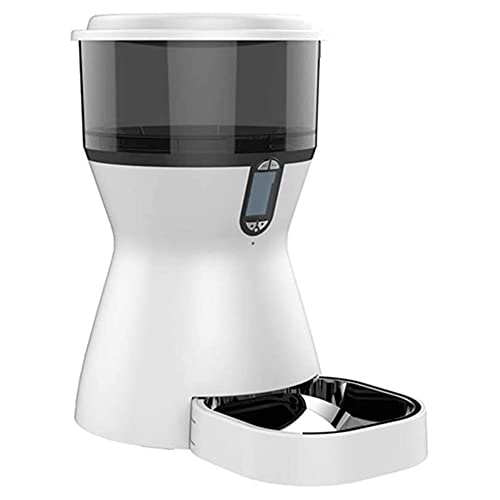 自動猫用給餌器、タイマー付き犬用給餌器、乾燥食品用乾燥剤バッグ付きペットフードディスペンサー、小型/中型ペット用プログラム可能なポーションコントロールとボイスレコーダー