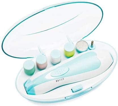 New Baby Nail File Electric || Baby Nail Trimmer with 6 Grinding Heads Safe for Newborn Baby Baby Nail Clippers with Light || Electric Baby Nail Trimmer-image-37