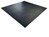 Power Rubber Pavimentazione Palestra 100x100cm Spessore 20mm Quadrato Ideale per Allenamento Modulare Gomma Nero