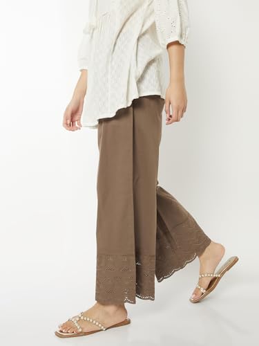 Image of Max Women High Rise Regular Fit Trousers Pants