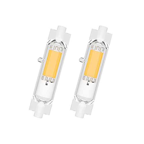 Amélioré Ampoule R7S LED 78mm Dimmable 10W R7S LED COB Ampoule Économie Énergie COB Éclairage à Faisceau 360° Haute CRI 85Ra,Natural White,78mm20W Cover