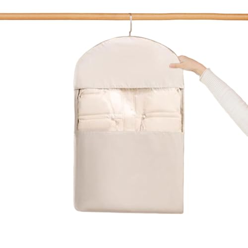 Generic Hanging Garment Bag with Self Compression Zipper Space Saver for Coats and Jackets Storage2