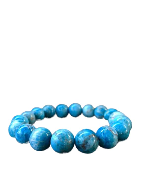 Bracelet apatite bleue source de chance et de prospérité spirituelle