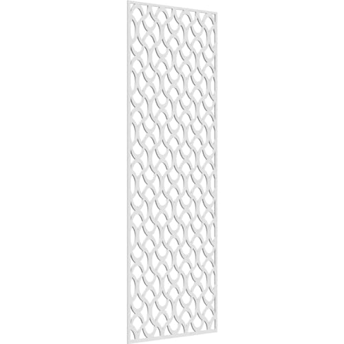 Image of 33 3 /8 inchW x 84 3 /8 inchH x 3 /8 inchT Resort Decorative Fretwork Wall Panels in Architectural Grade PVC