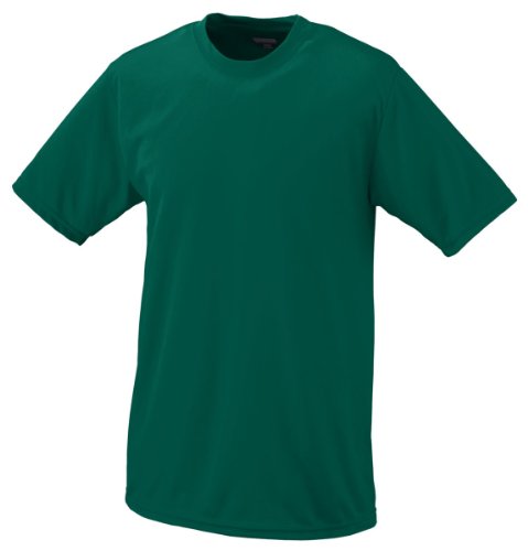 Augusta Sportswear Boys Wicking Tee T-Shirt, Dark Green, X-Small US