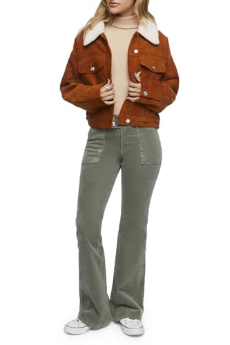 Forever 21 Women's Cotton Faux Shearling Jacket4