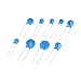 Varistors 20PCS 10D Varistor 100-910V (10D101K/10D471K/10D911K), Zinc Oxygen MOV Surge Industrial AC/DC Equipment Overvoltage Protection Components(10D101K)