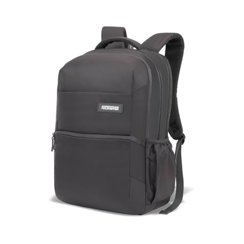 Image of American Tourister Vion Laptop Backpack | 33L Volume | 17 Inch Laptop Compartment | Multiple Compartments | Spacious Design | Grey | 1 Year Global Warranty