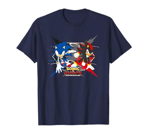 Image of SONIC THE HEDGEHOG Unisex Adults T-Shirt, Blue, Small, Long Sleeve, Classic Fit, Polyester 100%, Licensed-Character T-Shirts