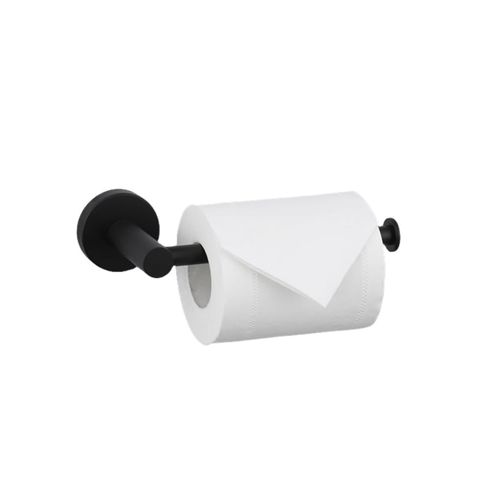 Accessori da bagno in acciaio inossidabile Portasciugamani nero opaco Porta carta igienica Gancio portasciugamani Set di accessori per toilette, porta carta