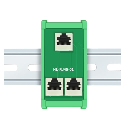Conector hembra RJ45 vertical triple de 8 pines para triplicar la conexión Ethernet en PCB 5