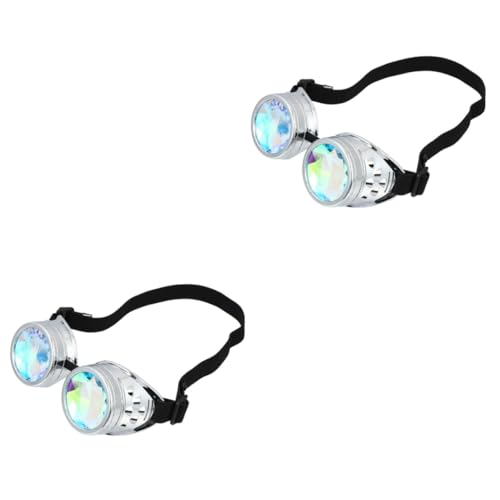 Lunettes kaléidoscope rétro de fête aux finitions steampunk soignées