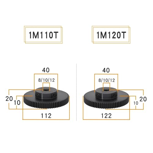 Engrenage 1M 90 dents SC45 alésage 8 mm pour projets de robotique DIY - 3